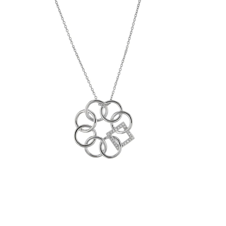 EMBRACE THE DIFFERENCE® STERLING SILVER & DIAMOND MINI PENDANT
