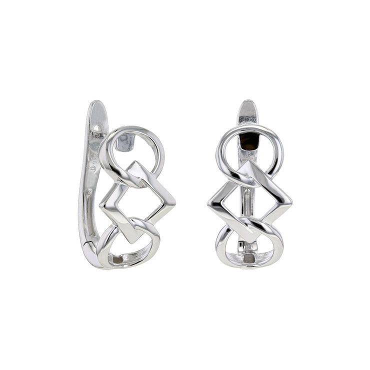 Embrace the Difference® STERLING SILVER LINEAR HOOP EARRINGS