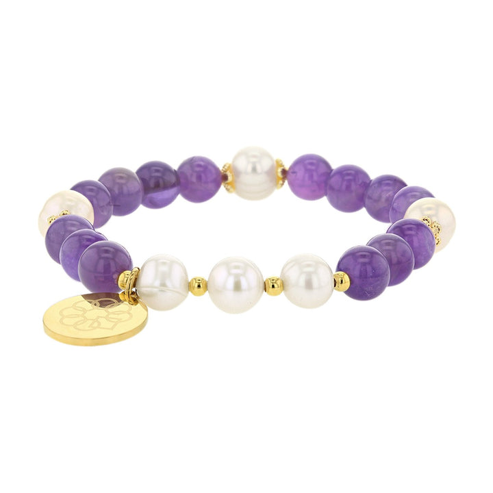 Embrace the Difference® Amethyst & Pearl Bracelet