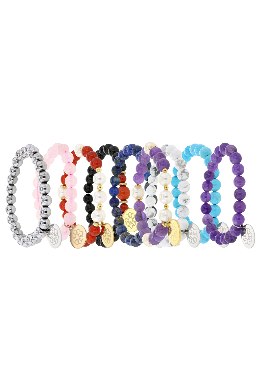 Gemstone Beaded Stretch Bracelet