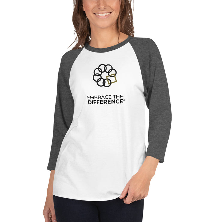 Embrace the Difference® 3/4 sleeve raglan shirt
