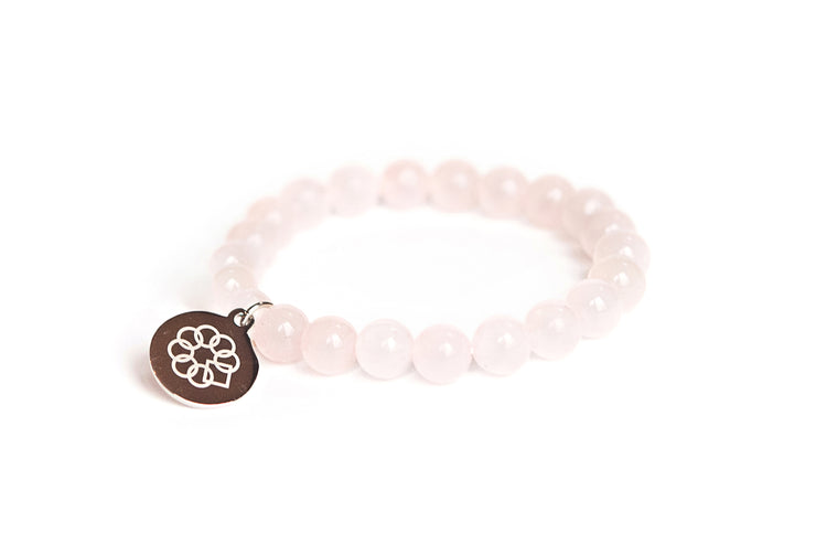 Embrace the Difference® Rose Quartz Gemstone Stretch Bracelet