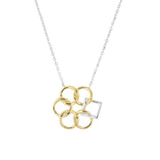 Embrace the Difference® Simply Classic Sterling Silver with 23k yellow gold plate pendant