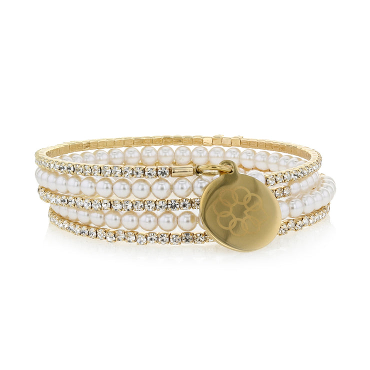 Embrace the Difference® Sparkling Wrap Bracelet - Yellow Gold