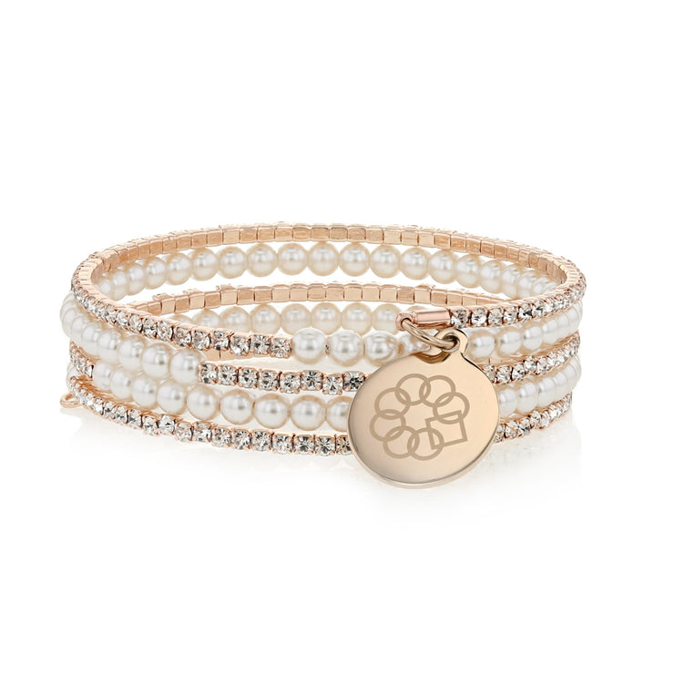 Embrace the Difference® Sparkling Wrap Bracelet - Rose Gold