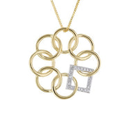 Embrace the Difference® 14KT YG & DIAMOND REFINED CLASSIC SYMBOL PENDANT