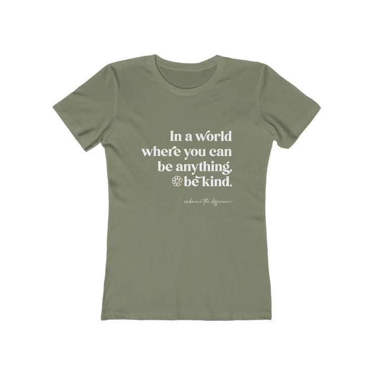 "IN A WORLD" Embrace the Difference® Women's S/S Shirt
